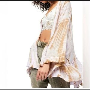 Free People One Sasha Tie Dye Kimino XS/S